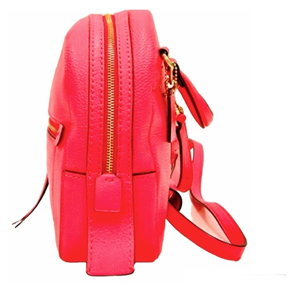 Coach Andi Convertible Leather Backpack Crossbody in Bright Magenta Pink - Picture 5 of 14